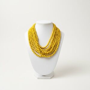 Yellow Beaded Necklace
